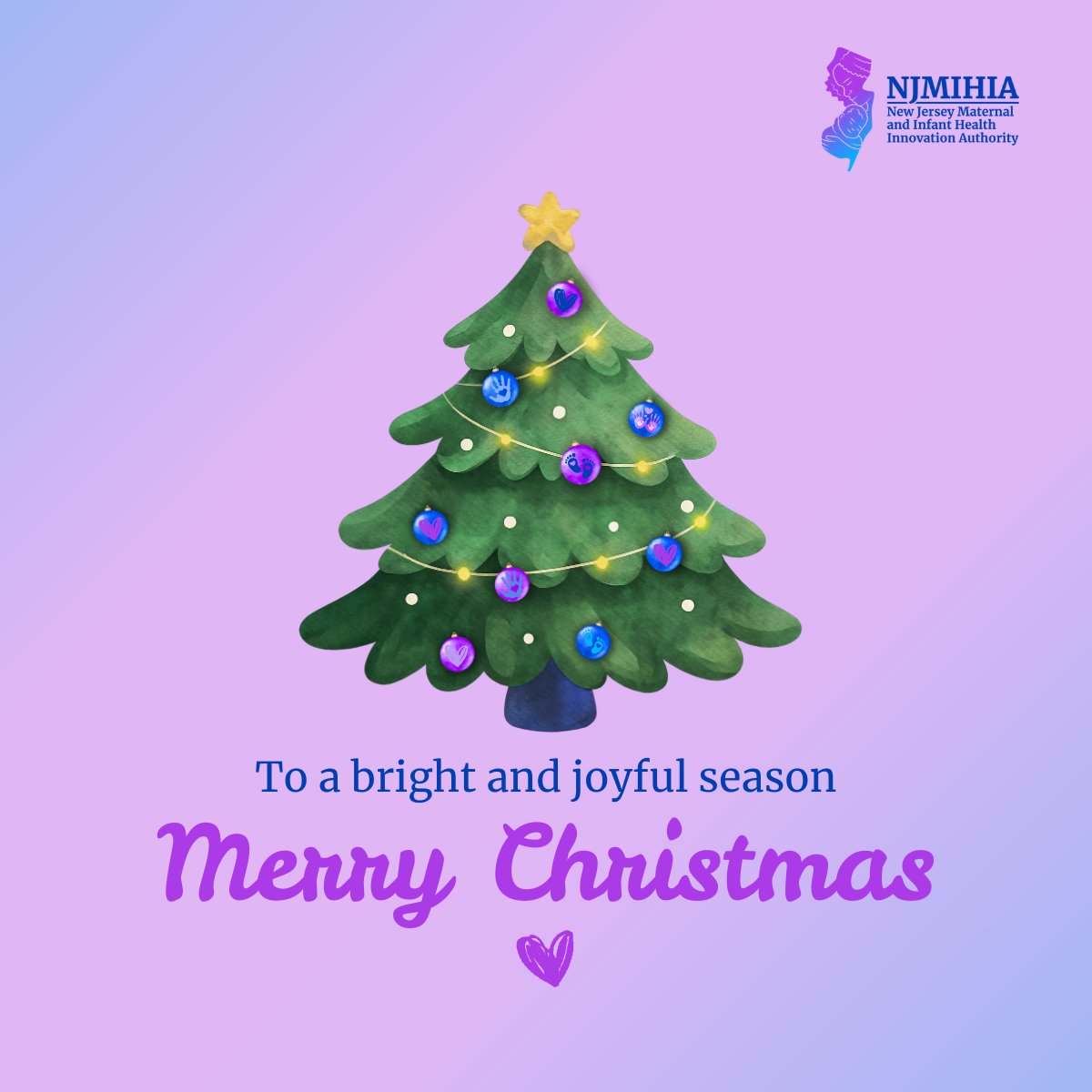Wishing you a bright and joyful Christmas, from all of us at #NJMIHIA 💜

#MaternalHealth #MerryChristmas