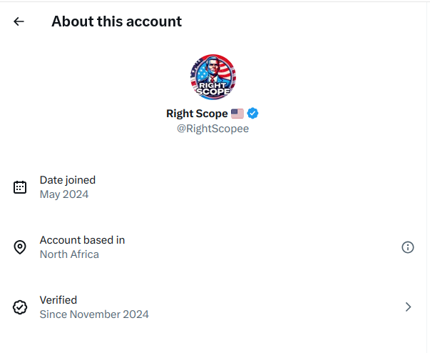 <a href="/RightScopee/">Right Scope 🇺🇸</a> Since when has North Africa been a part of the USA???