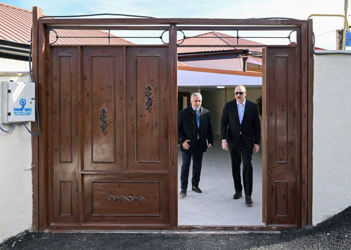 🇦🇿 President of the Republic of Azerbaijan Ilham Aliyev visited the Karkijahan settlement of the city of Khankendi on December 23.

Elchin Yusubov, the President's Special Representative in the city of Khankendi and the Aghdara and Khojaly districts, updated the head of state on