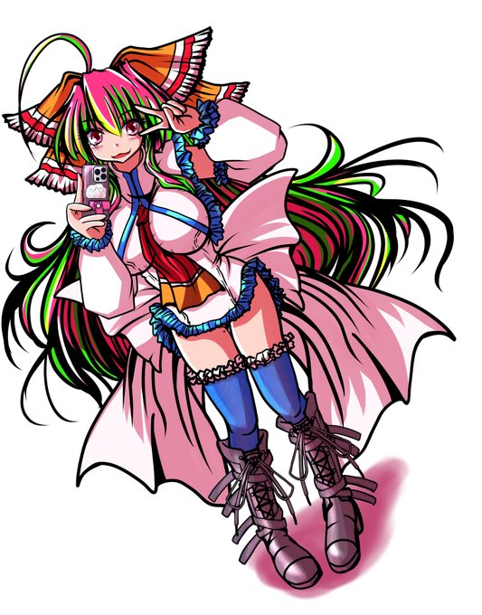 #いいねした人は私のイラストを自分の絵柄で描く 
今年さ、この服着たアルムちゃその健全絵3枚目以外無いんだが‥‥()
しゃーないのでえんちーちゃん混ぜます() 