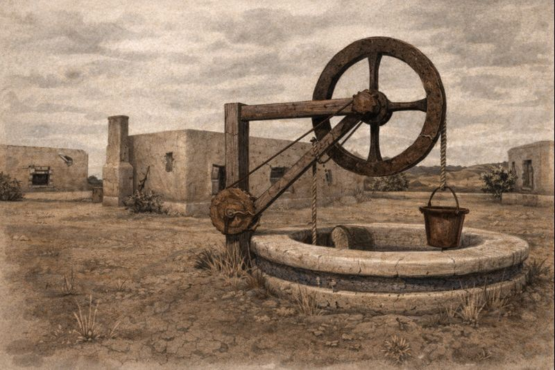 FalloutEnclavES's tweet photo. El antiguo pozo de Shady sand https://t.co/ZsmbvdUc0b