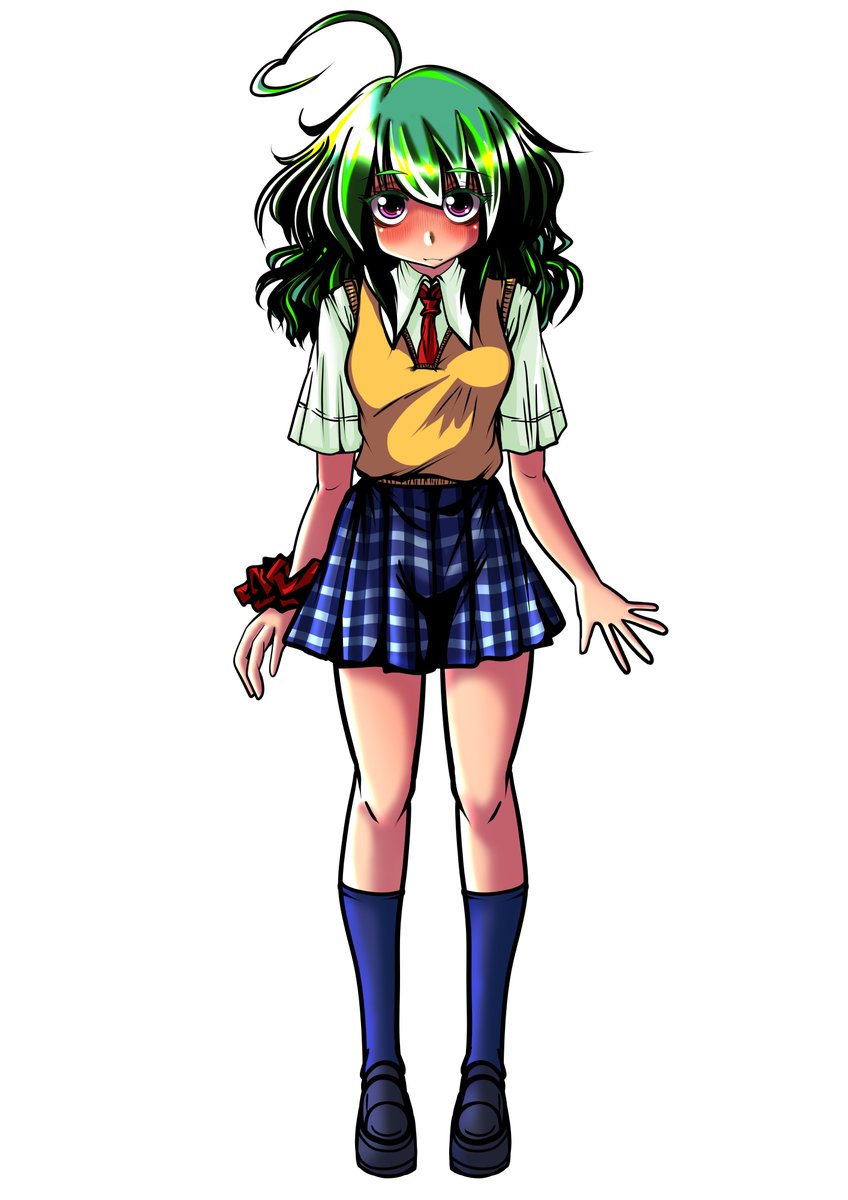 #いいねした人は私のイラストを自分の絵柄で描く 
今年さ、この服着たアルムちゃその健全絵3枚目以外無いんだが‥‥()
しゃーないのでえんちーちゃん混ぜます() 