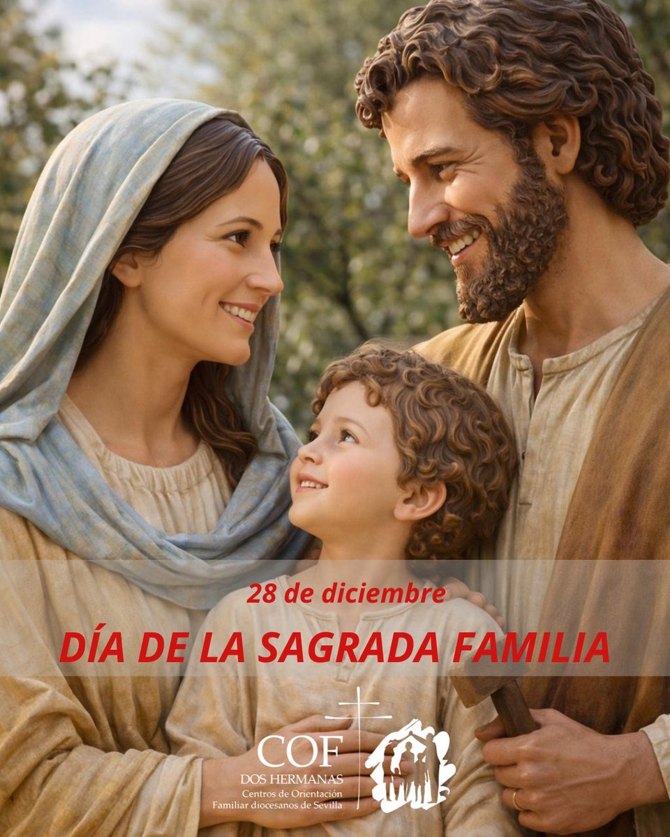 🙌«Y despertando José del sueño, hizo como el ángel del Señor le había mandado, y recibió a su mujer» (Mateo 1,24).
👨‍👩‍👧‍👦 En el Día de la Sagrada Familia, ponemos a todas las familias bajo la protección de Jesús, María y José.
❤️‍🔥Que su ejemplo ilumine y fortalezca todos los hogares.