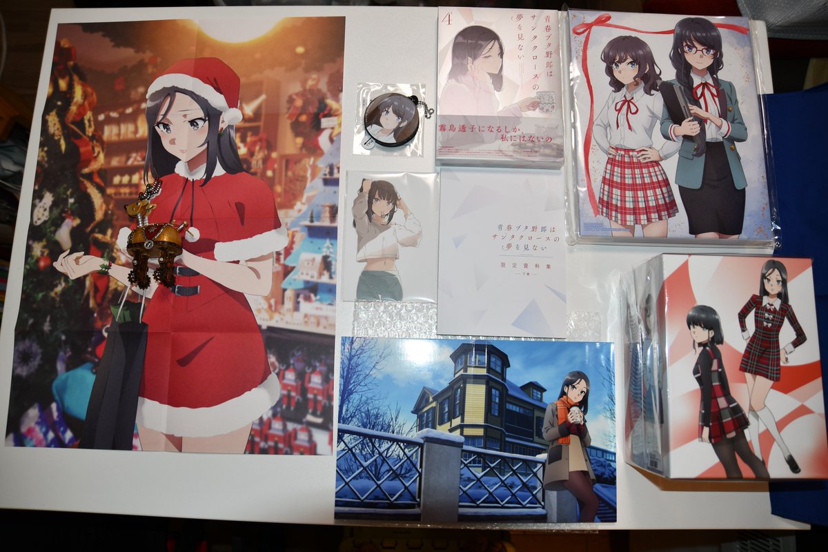 全巻収納BOX 青春ブタ野郎はサンタクロースの夢を見ない BD 全巻購入特典 特典で付いてきた描き下ろしイラスト使用 全巻収納BOXにこれまで購入