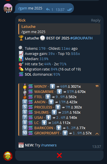 Latuche95's tweet image. 170 scans overall 🫥

wrapped rick 2025