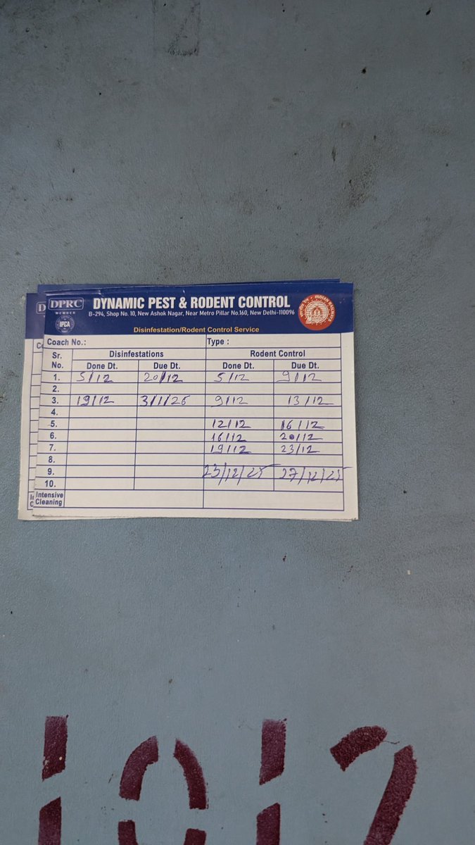 sohamshah9's tweet photo. Is this what we call Pest control?? The date shows 23rd December and I saw a mouse and insects running all around. @IRCTCofficial @WesternRly @AshwiniVaishnaw @RailMinIndia https://t.co/eP9qMvpFIj