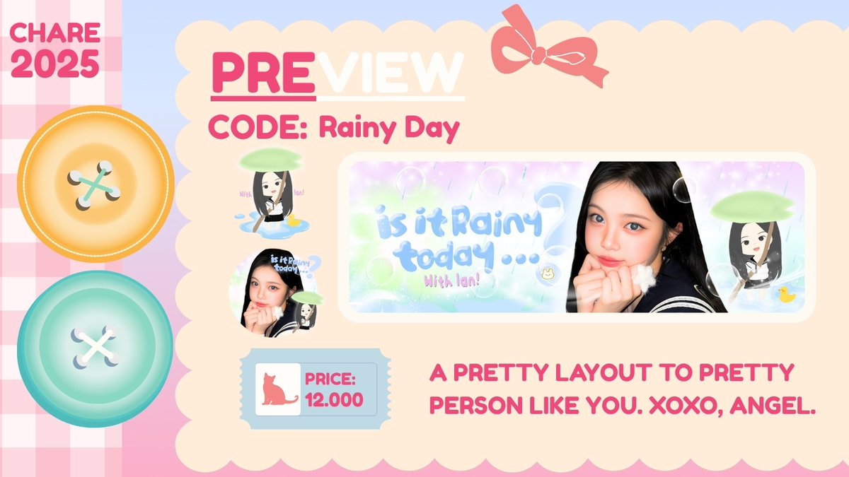 bjsiness's tweet image. hi, help repost . . . ? ddaen-kyu! 🍎🚀

halouu! 👋🏻 finally aku membawa anak musim hujan 🌧️ yaitu "Rainy Day" mohon di ospek yaap anak kiciw ini :3 &amp;amp; beberapa layout models juga ufs dengan harga spesial 12K &amp;amp; free retext☝🏻 so please give a welcome to them! 

#zonauang #zonajajan