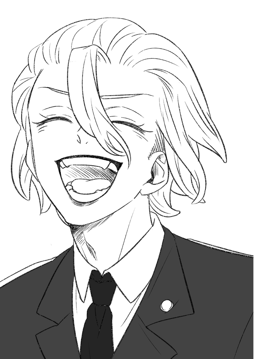 Larisa_Mar0715's tweet image. あの…いい笑顔の隊長が描けました…✨