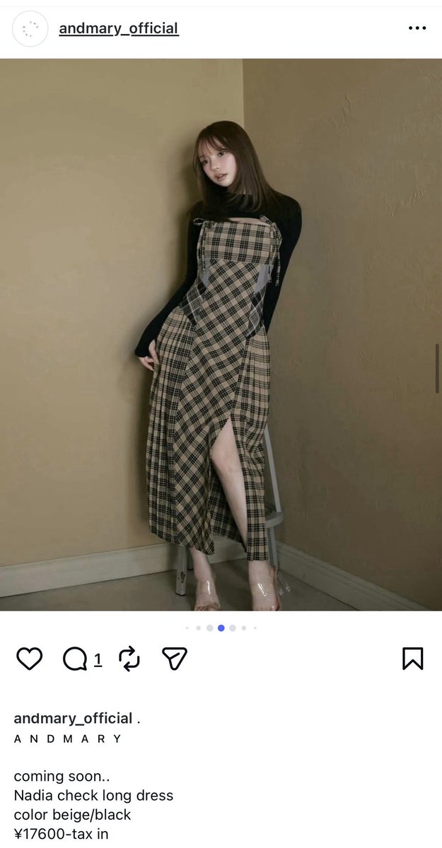 このandmaryのワンピースは何度か改良されているもので初代（左）から