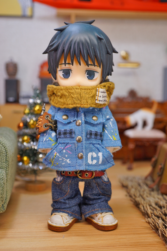 ダンガリーっていう素材は、とてもアレンジし易いかなと思うので…使い込んだり自分流にカスタムして楽しんで下さいm(_ _)m

量産は出来ないので…
自分用に手書きとダメージ処理してみました…