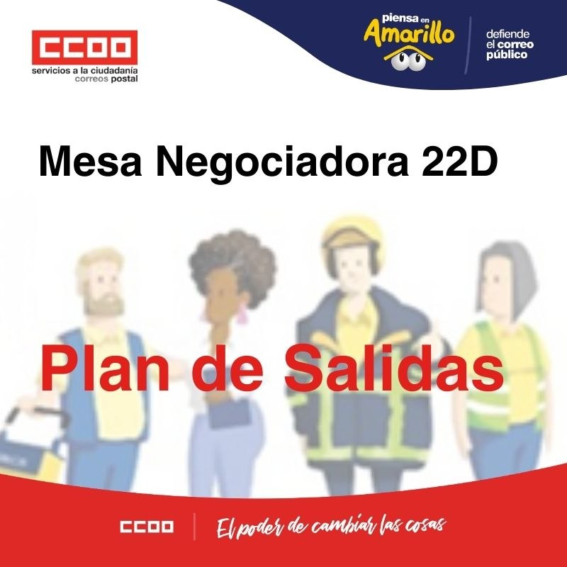 📣REUNIÓN MESA NEGOCIADORA 2️⃣2️⃣ DE DICIEMBRE

📌 Plan de Salidas 

🗓️ Se concretará en el primer semestre de 2026 y se desarrollará a partir del segundo

📭 Correos no facilita datos de solicitudes tramitadas

📊 CCOO estima más de 7.000 solicitudes

ℹ️postal.fsc.ccoo.es/noticia:745741…