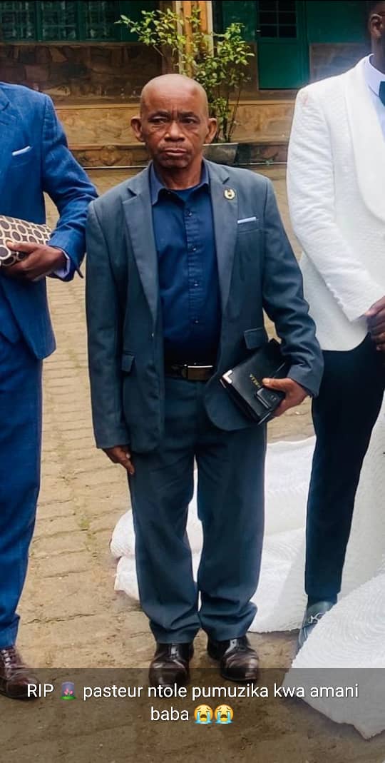 L'une des victimes des marches imposées de l'AFC-M23...ce serviteur de Dieu a été atteint par une balle perdue qui lui a ôté la vie. <a href="/michombero/">Daniel Michombero /Batubenga</a> <a href="/PatrickMuyaya/">Patrick Muyaya</a> <a href="/DenisMukwege/">Denis Mukwege</a> <a href="/JustinNkumbarhi/">Justin Murhula</a> <a href="/pamojakwaamani/">PAMOJA KWA AMANI</a> <a href="/Presidence_RDC/">Présidence RDC 🇨🇩</a> <a href="/FloribertAnzu/">Floribert Anzuluni</a>