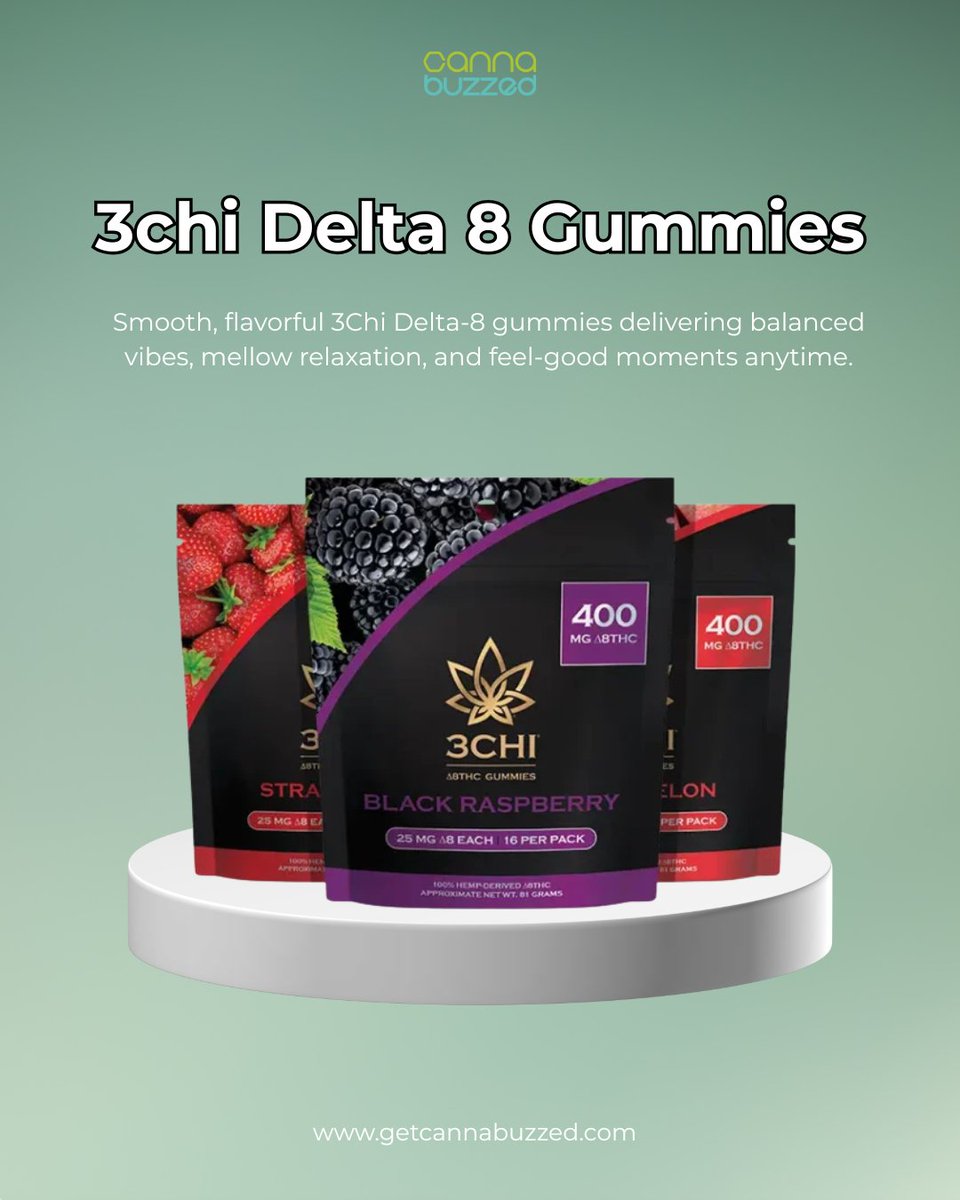 GetCannaBuzzed's tweet photo. Sweet flavors. Smooth vibes. 🌿✨
3Chi Delta 8 Gummies are crafted for balanced relaxation, mellow moments, and feel-good energy whenever you need a little buzz.
#cannabuzzed #3chi #delta8gummies #hempderived #relaxandchill #feelgoodvibes #gummylove #hempwellness #getcannabuzzed https://t.co/qGzOeeLyol