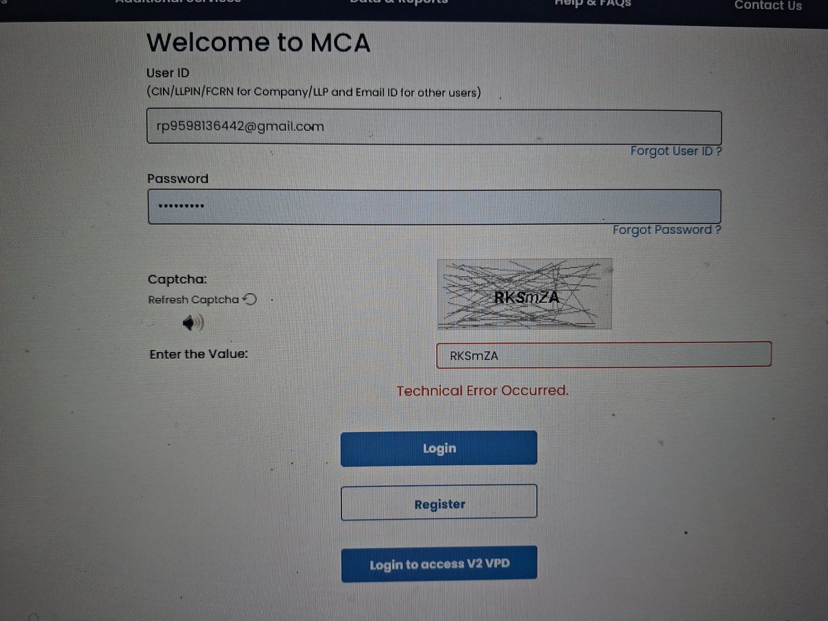 AssociateSalman's tweet photo. @MCA21India Who is responsible for this https://t.co/Xse7Z8Kwcp