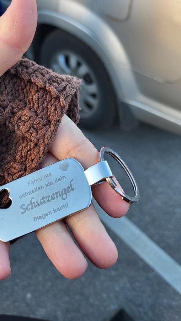 Tas ir viss kas paliks pāri no mana auto atslēgas.