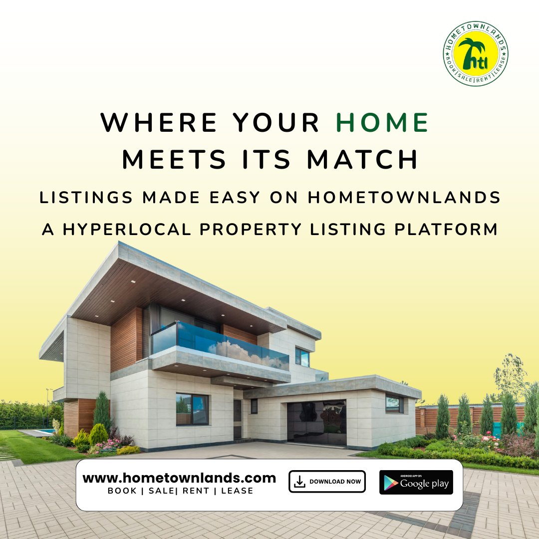 hometownlands's tweet photo. Where your home meets its match.
Finding or listing the right property is now simple.

Buy, sell, rent, or lease properties easily.
Visit : https://t.co/BUvMdc36Gt

#HomeTownLands #PremiumListings #PropertyListings #GetListed #FreePropertySearchPlatform #AdFreeExperience https://t.co/gze2ycEuz3