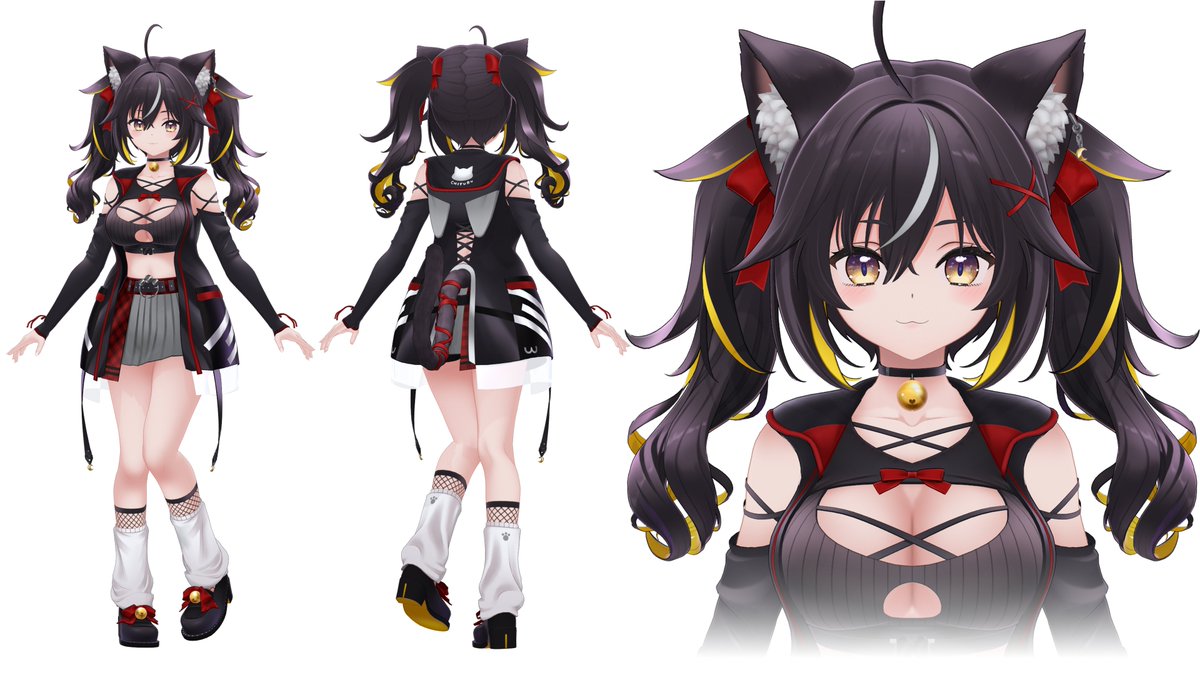 🎀仕事報告🎀
VSinger「三日月ちゆる」様の3Dモデル制作を
#ヲタきちファクトリー で監修しました！！！！
キャラモデリングはAruroiさん（<a href="/Aruroi_77/">Aruroi | 3D Modeler</a>）

お披露目ライブめっちゃ熱くて素敵でした...!!
これからのご活躍も応援しております🙌
#三日月ちゆる3Dお披露目