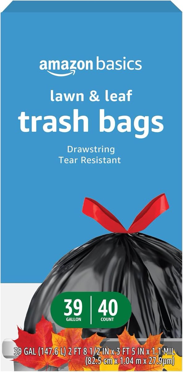 CreatorDealsHub's tweet photo. Amazon Basics lawn trash bags strong, save 25%, $9.20 #HomeDeal
https://t.co/WSGWJlV2ut
Image credit: Amazon https://t.co/LqT1YZDwrC