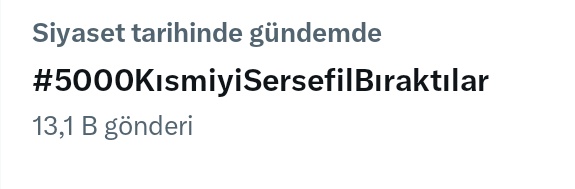 🚀🚀🚀🚀🚀🚀🚀🚀🚀🚀
#EmekliyiAçSefilBıraktılar
#5000KısmiyiSersefilBıraktılar
Saadettin Saran Seyma Subaşı 
Sevilay Yılman Karnıyarık Show TV 
Melisa Döngel Netenyahu Musaba 
Fenerbahçe - Beşiktaş İslam 
Özgür Özel Ela Rümeysa Cebeci Onana