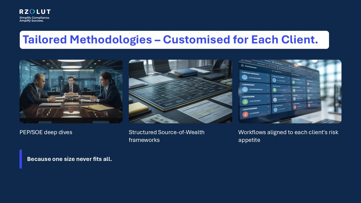 RzolutL's tweet photo. Unlock precision #RiskIntelligence that’s customized, audit-ready, and lightning-fast.

Human-refined #AI is what sets @RzolutL apart — swipe to see why.

Book a demo 👉https://t.co/f8ilGpFJgp

#DueDiligence #Technology #AI #RegTech #RegData #Compliance #Automation #UBO #Risk https://t.co/ethrMfUmmW