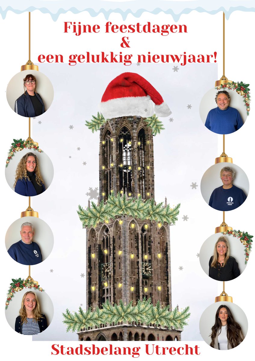 Namens Stadsbelang Utrecht wensen wij jullie fijne feestdagen en een gelukkig nieuwjaar🍾🥂🎆 Bedankt voor jullie betrokkenheid en steun. Tot in het nieuwe jaar!❤️