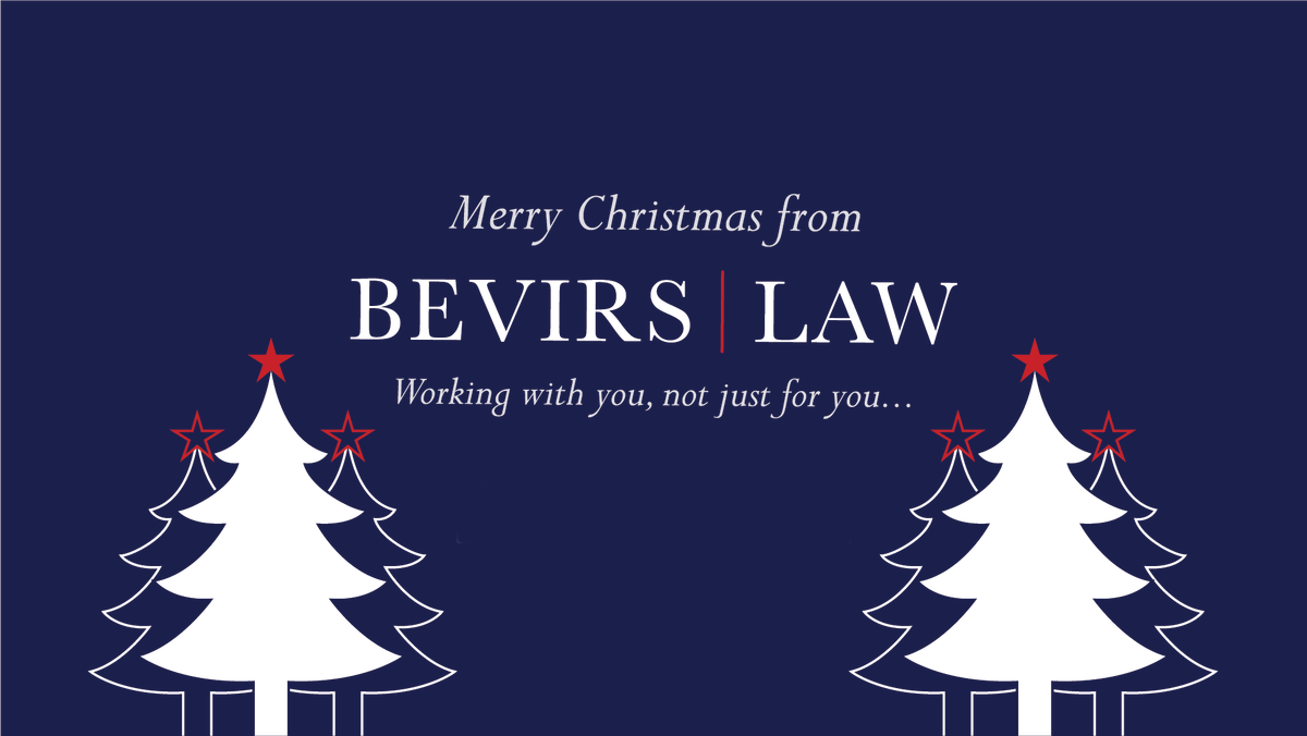 Bevirs's tweet photo. From everyone at Bevirs Law, we would like to wish everyone a wonderful Christmas and a happy and healthy 2026! https://t.co/72vZDrMjOS
