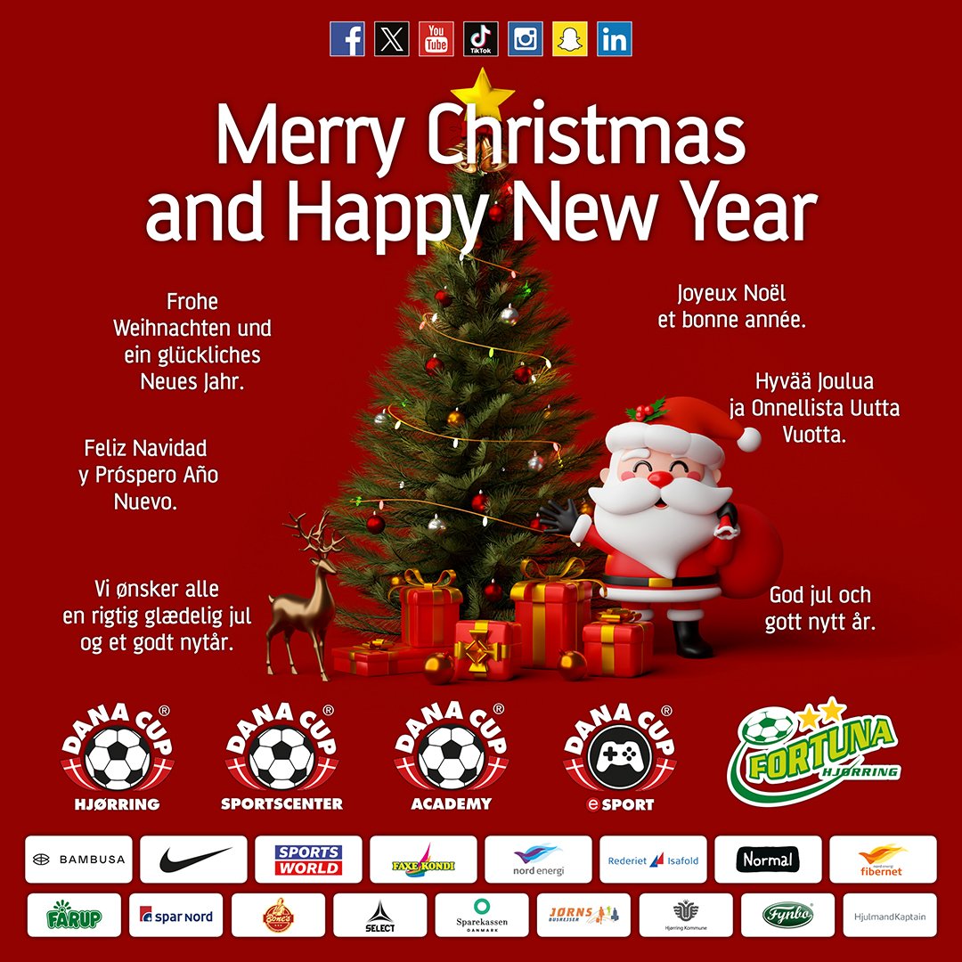 As 2025 comes to an end, we want to extend a heartfelt thank you to everyone who helped make the Dana Cup 2025 an incredible success ✅We look forward to welcoming you back to Hjørring in Denmark, for the Dana Cup 2026 🇩🇰Dana Cup – A place to shine ✨