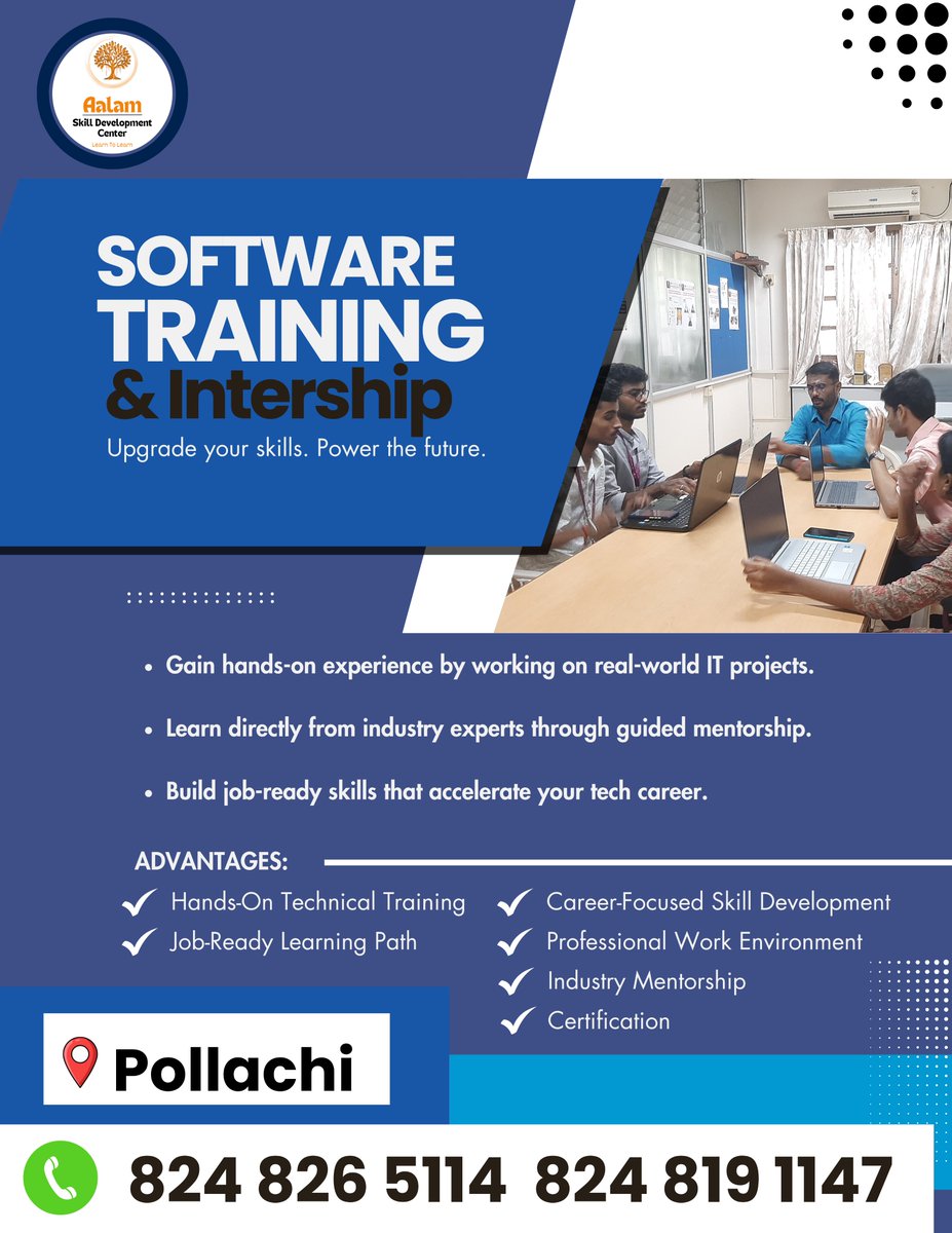 AalamCenter's tweet image. Kickstart Your Software Development Journey!  Turn your ideas into real-world applications and level up your coding game.   #CodeYourFuture #DevInternship #HandsOnLearning #TechInnovation #futuredeveloper