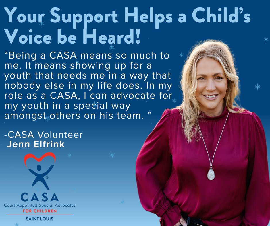 stlouiscasa's tweet photo. As we near the end of our End of Year Giving Campaign, your support can help ensure more children in foster care have a consistent advocate by their side.
Give today: https://t.co/LyEycZrMgo
#EndOfYearGiving #CASAofStLouis #AdvocateForChildren #ChildrenInFosterCare https://t.co/uubNjfs9YS