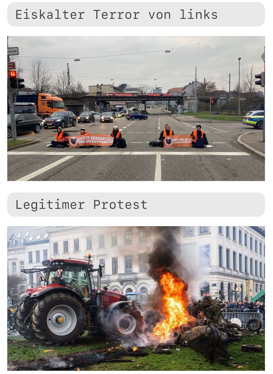 Logik rechter #fckAfD-Jünger bildlich erklärt.
