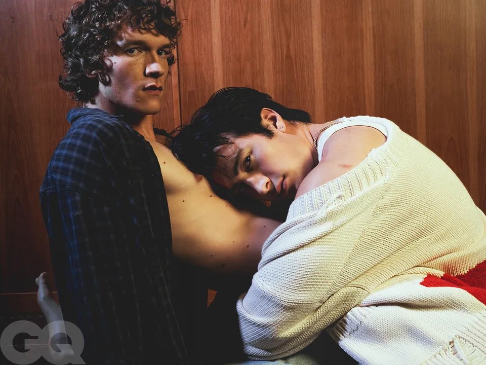 FilmUpdates's tweet image. Connor Storrie and Hudson Williams for GQ Hype,  photographed by Callum Walker Hutchinson.