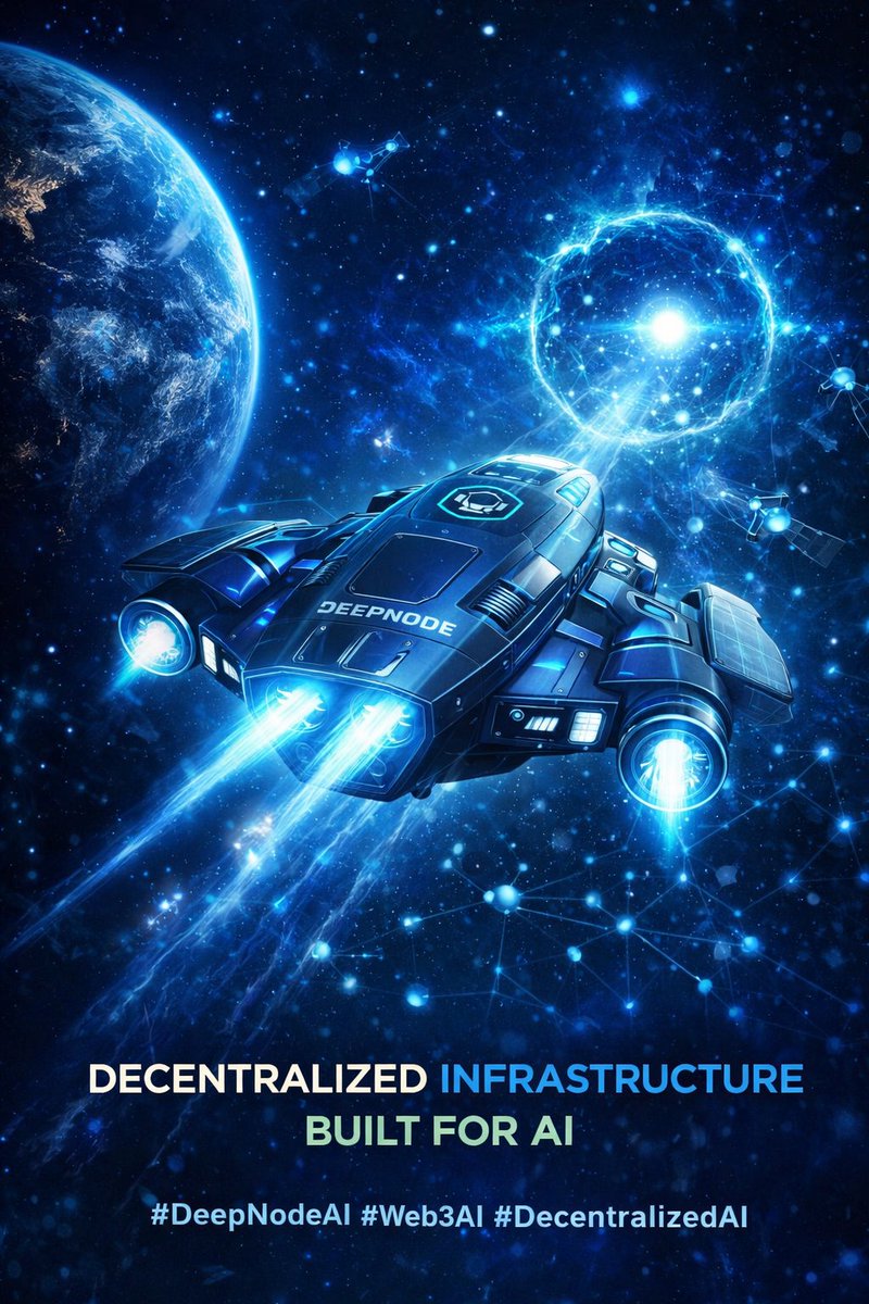Myabduraheman's tweet image. Watching how fast AI is evolving and it’s clear one thing…
centralized infra won’t scale forever.
DeepNode is building where AI actually belongs — in space, decentralized, unstoppable 🚀
Early days, but this one feels different.
#DeepNodeAI #Web3AI #DecentralizedAI