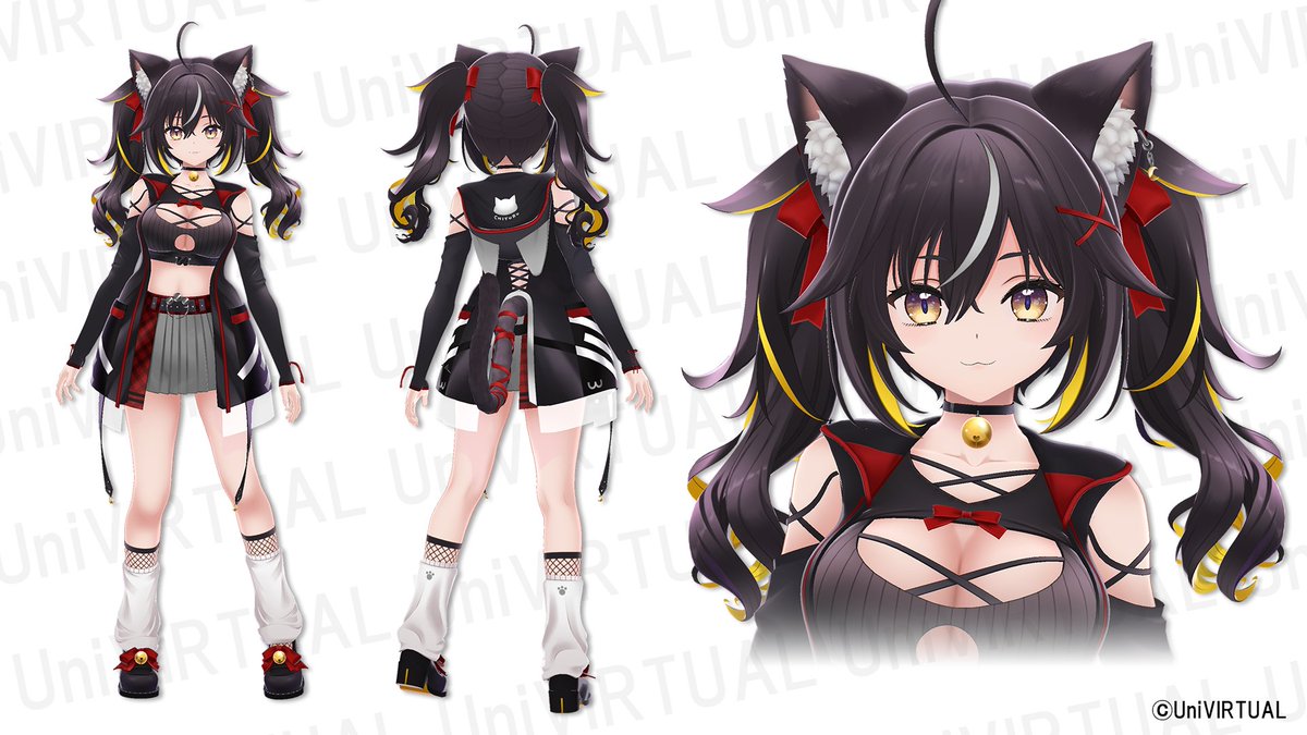 この度UniVIRTUAL所属三日月ちゆるさん(<a href="/Chiyuru_nyaaaa/">三日月ちゆる🐈‍⬛❤️3Dお披露目ありがとう!!!</a>)の3Dモデリングを担当させていただきました…！
どこから見ても可愛いようにお仕立てさせていただきました！
監修(#ヲタきちファクトリー)
とっても可愛いくてかっこいいライブでしたのでまだ見てない方是非ご覧になって下さい！！！