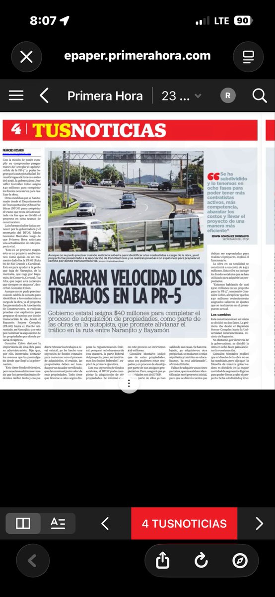 PR5 Extension a Naranjito: En Proceso tweet media