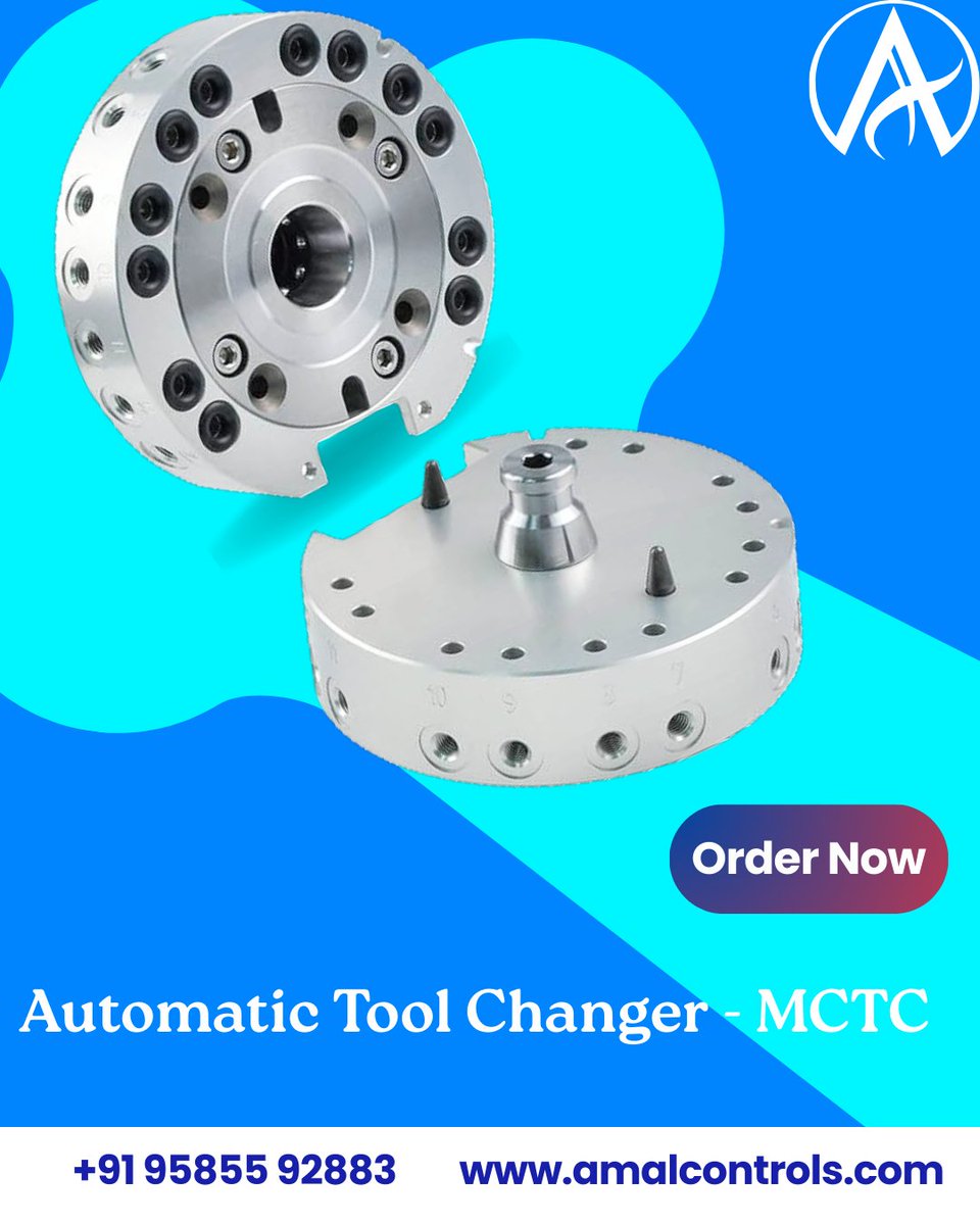 AmalControls's tweet photo. Automatic Tool Changer – MCTC 🔧
🔁 Faster tool changes
⏱️ Shorter cycle times
🎯 Higher accuracy
📈 More productivity
Automate smarter. Produce faster.
#MCTC #IndustrialAutomation #SmartFactory https://t.co/g8LyQsTQjJ