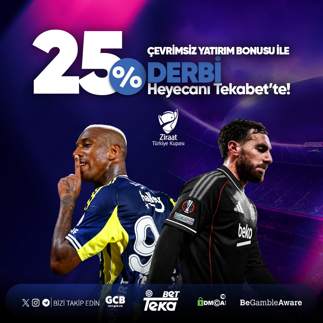 🔥DERBİ HEYECANI TEKABET’TE!

#gununmaclari #bahis #slot #futbol #rulet #canlibahis #casino #sugarrush #bonanza #mac #tahmin #bonus 

👉 tinyurl.com/tekabet