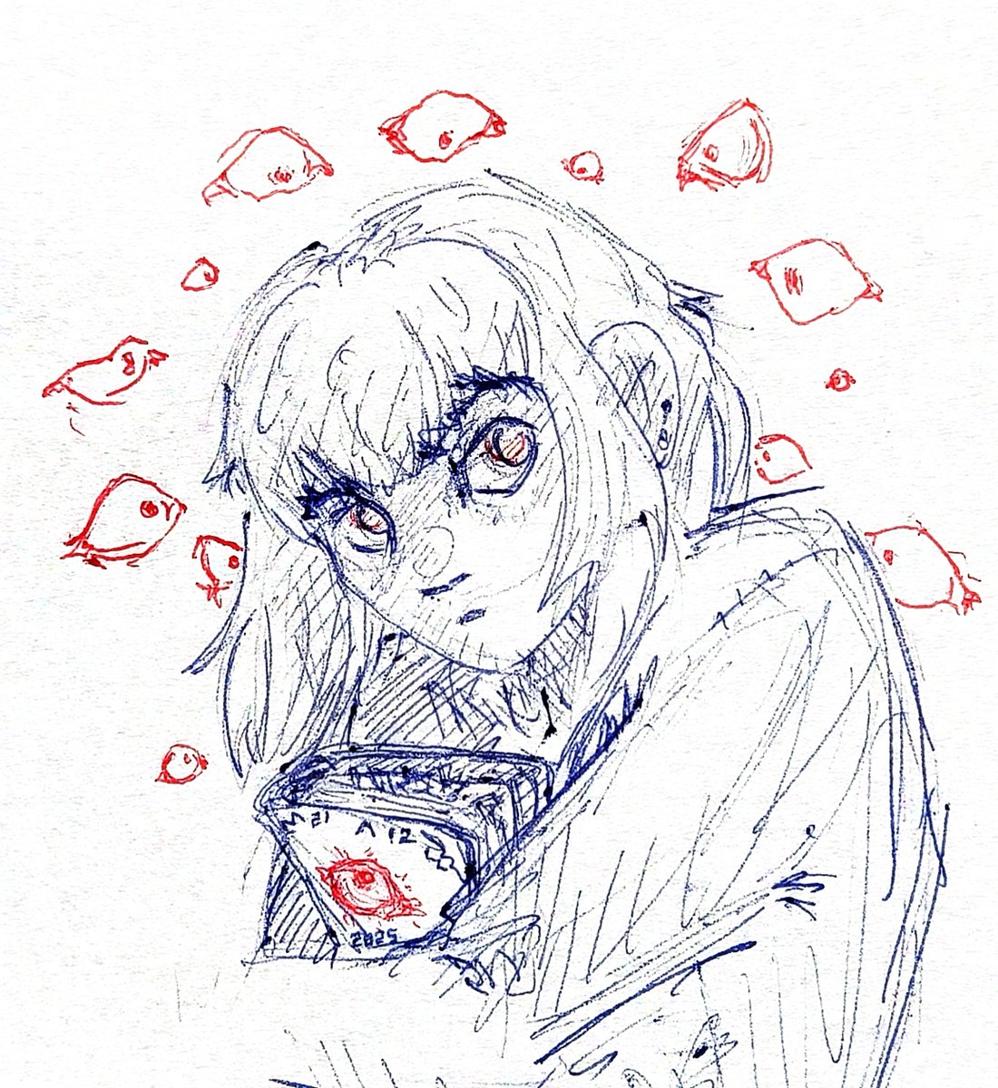 「Eyes.... They're looking at me
Ears.... They're hearing me
Mouths.... They're speaking to me」

OC by x.com/Puer_silvam