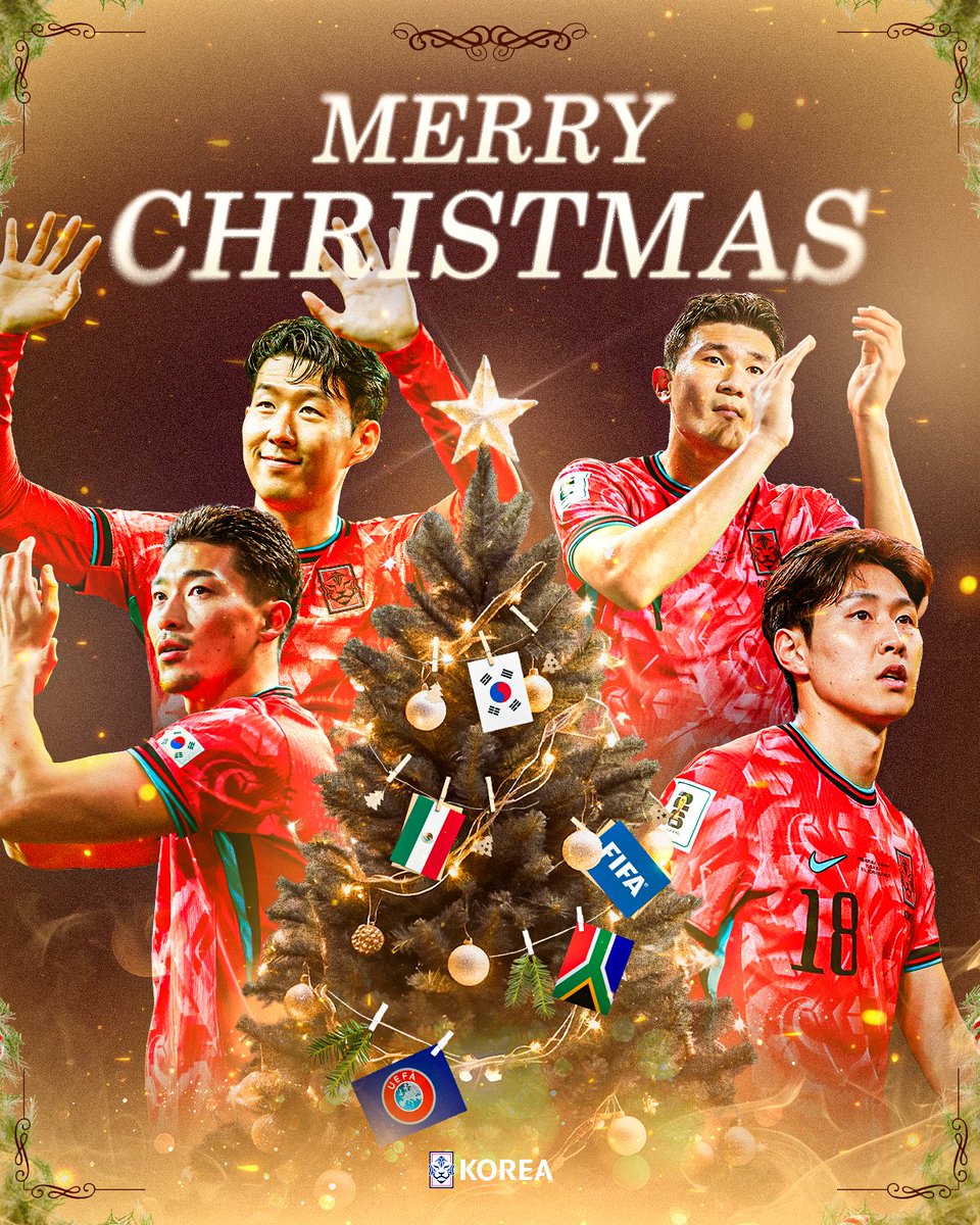 북중미 월드컵, 
우리는 같은 꿈을 응원합니다.

축구 가족 여러분 
𝐌𝐞𝐫𝐫𝐲 𝐂𝐡𝐫𝐢𝐬𝐭𝐦𝐚𝐬🎄

#크리스마스