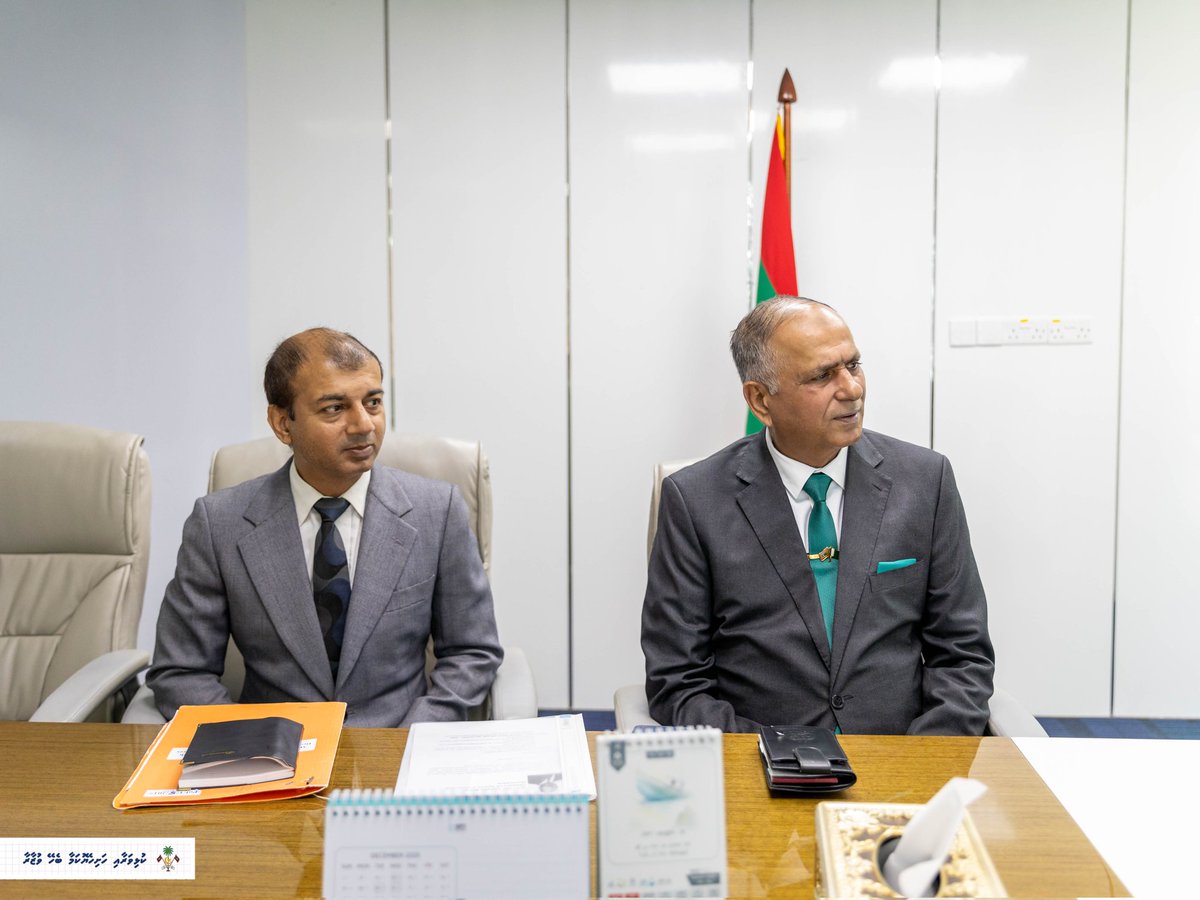 MoSFR_mv's tweet image. Minister of Sports, Fitness and Recreation, Abdulla Rafiu, met with the High Commissioner of Pakistan to the Maldives, His Excellency Vice Admiral (R) Faisal Rasul Lodhi.
In this meeting, they exchanged views on expanding opportunities for athletes, strengthening long term…