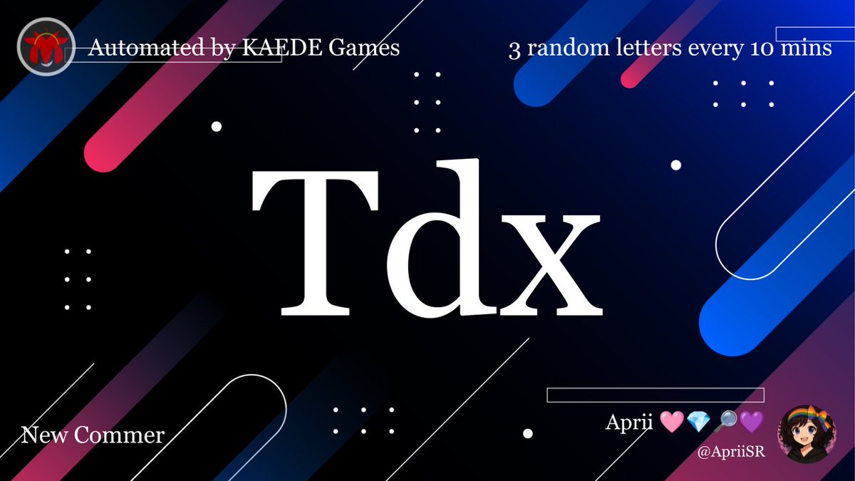 3 random letters every 10 mins tweet media