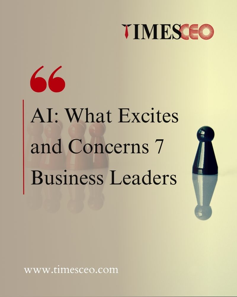 timesceomag's tweet photo. AI: What Excites and Concerns 7 Business Leaders
#AI #BusinessLeaders #Innovation #TechnologyTrends #FutureOfWork #Leadership #Entrepreneurship #DigitalTransformation #BusinessStrategy #TechConcerns #timesceo https://t.co/GAluRhv4oV