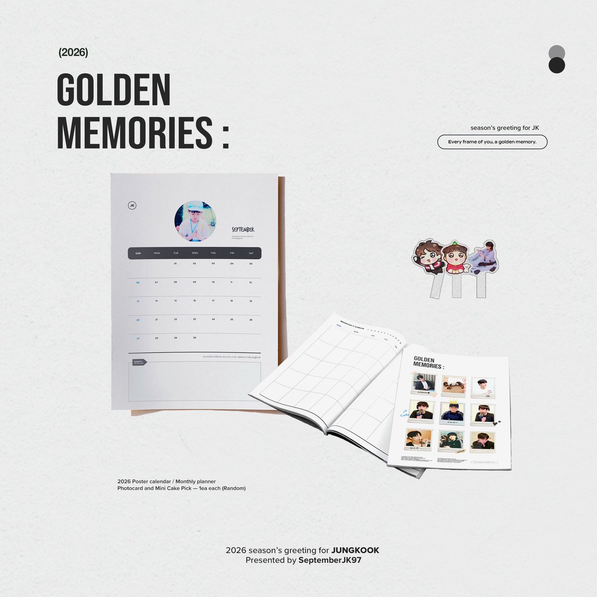 tokiJPGO_91's tweet photo. ☆2次募集☆ 2026 Season's greeting for JK [Our Memories]
(@SeptemberJK97)

入金期間&amp;フォーム送信
↳1月12日 着金まで

多くのご参加をお願いいたします！

注文フォーム: https://t.co/39EETIJspE https://t.co/3xmkdKILcR
