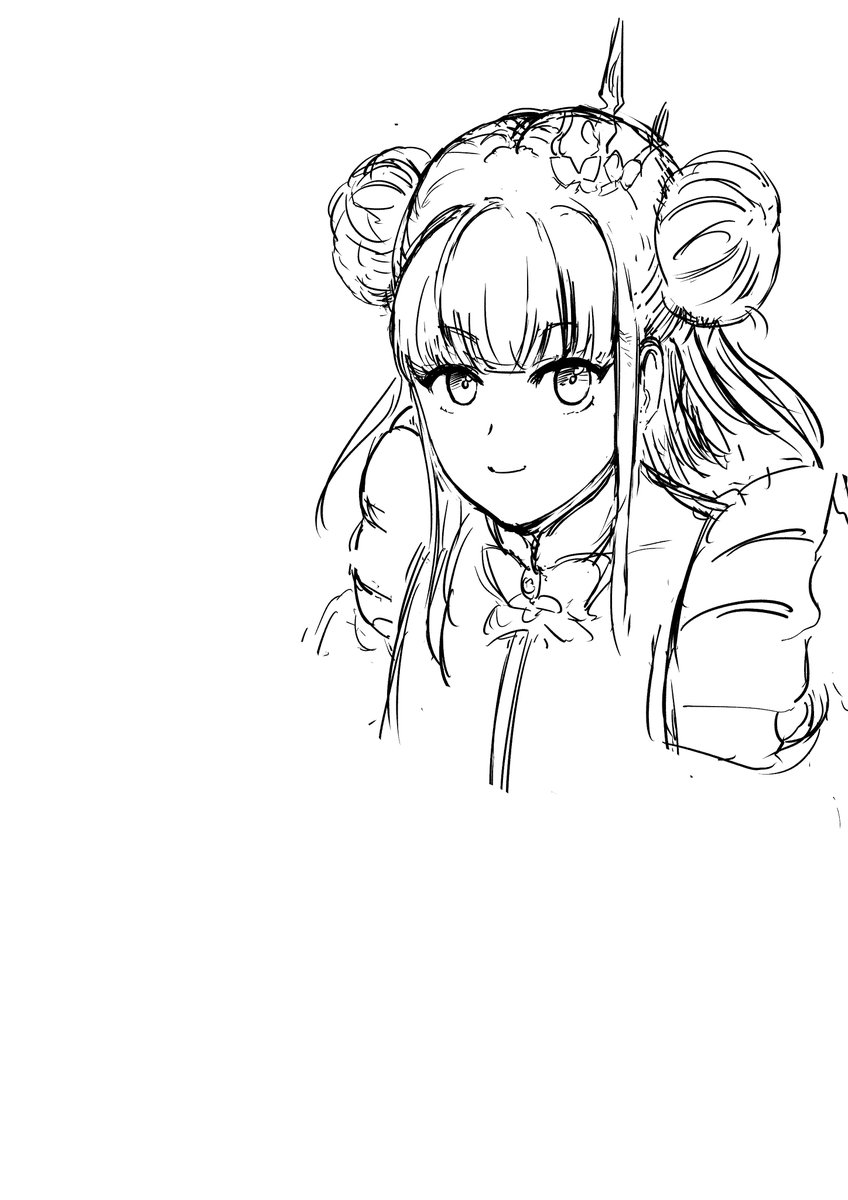 奇跡的に顔の決まりが上手くいった よひらぱん（Vtuber）の落書き