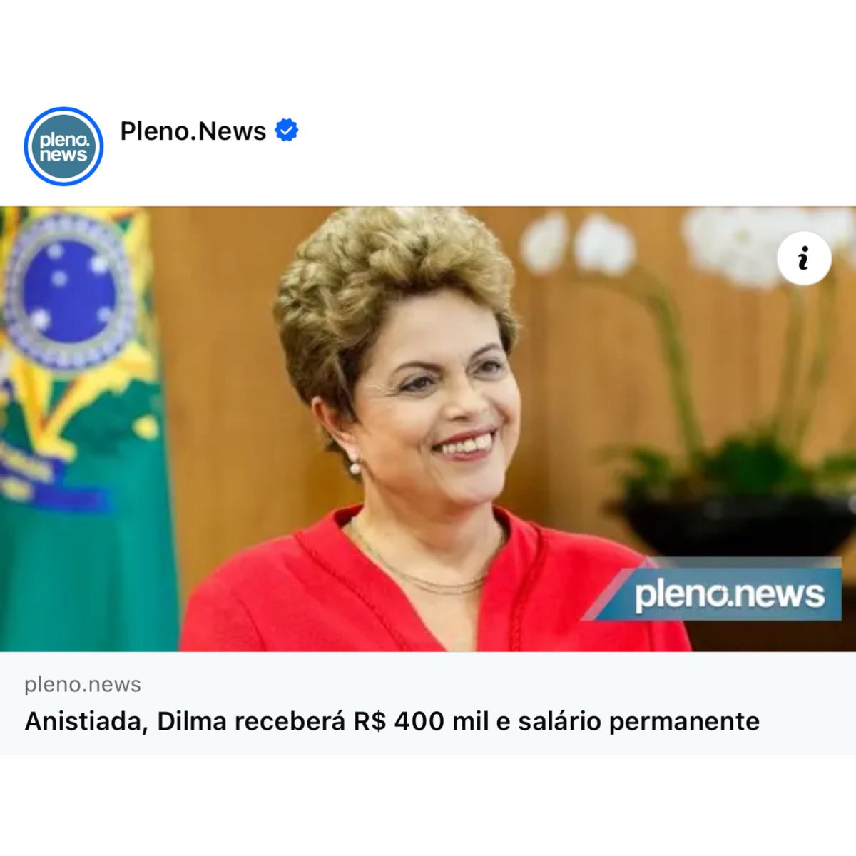 Dilma Rousseff foi anistiada, recebeu cerca de R$ 400 mil em indenização e ainda passou a ter salário vitalício pago pelo Estado. Isso porque por palavras de seu próprio ex-marido, sequestravam caminhões de carga, assaltavam bancos e tudo que se sabe sobre exemplos para o PT e