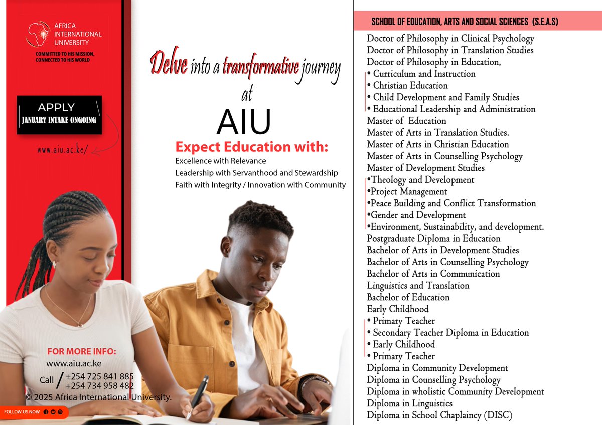 Africa International University tweet media