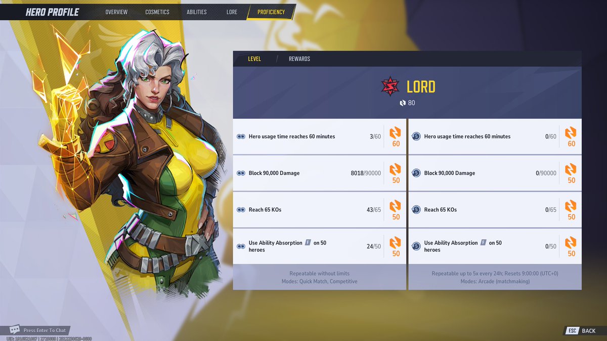 sp2ced's tweet image. After maining Rogue for 27 hours, I finally got Lord... #MarvelRivals