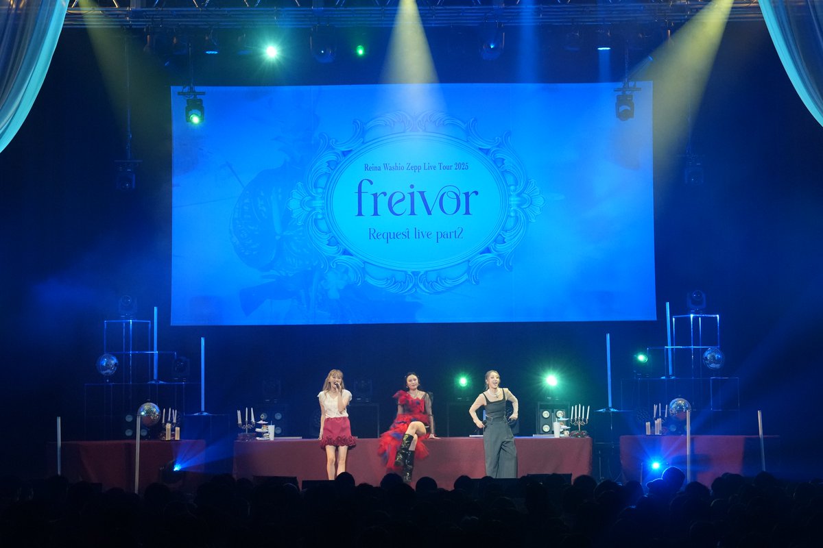 entameclipnews's tweet photo. 【鷲尾伶菜】自身最大規模となる全国ツアー完走！東京公演ゲストにはDream AmiとDream Shizukaが登場！最新ミニアルバム『freivor』の楽曲をはじめ、リクエストコーナーやクリスマスメドレーも披露！！

 📎詳細👉 https://t.co/XhwfXxEQHl

#鷲尾伶菜 #ライブレポ https://t.co/6DInSQXGNl
