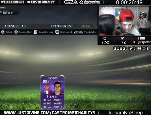 FutSheriff's tweet image. Over 10 years ago, EA gave @Castro1021 his own FUT card 🟣 🐐 

After a legendary 50-hour charity stream ⏰ ❤️ that raised $80,000+ 💰 

A moment FUT will never forget…