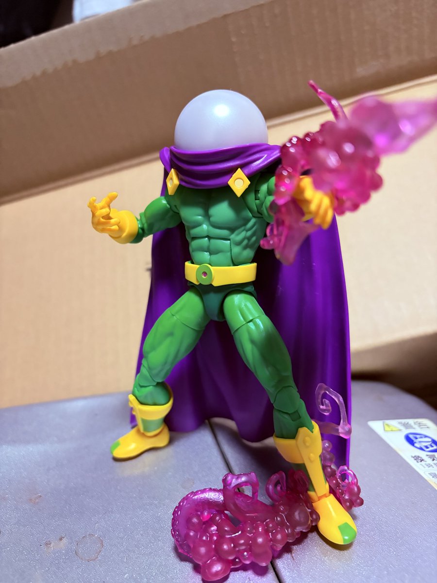 ミステリオ フィギュア エフェクトパーツ付き 初ミステリオ届いたぁ よくわかんないエフェクト付いてて最高すぎる