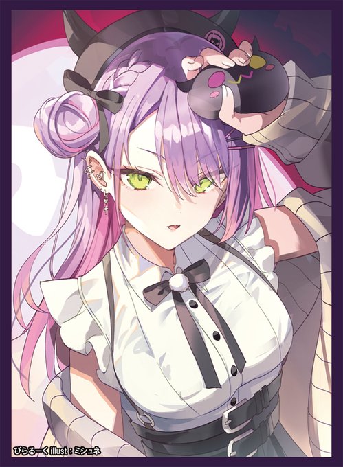 『C107/冬コミ/オンライン頒布/新作第12弾』   
 「常闇トワ」のスリーブとプレイマットです。     
イラストは、ミシュネ様(@misyune12)になります。 